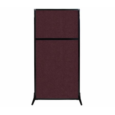 Versare Work Station Screen 33" x 70" Cranberry Fabric 1841109
